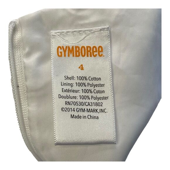 Gymboree Girls Girl's 4 White Pink Black Sleeveless Spring Summer Formal Dress - Picture 9 of 13